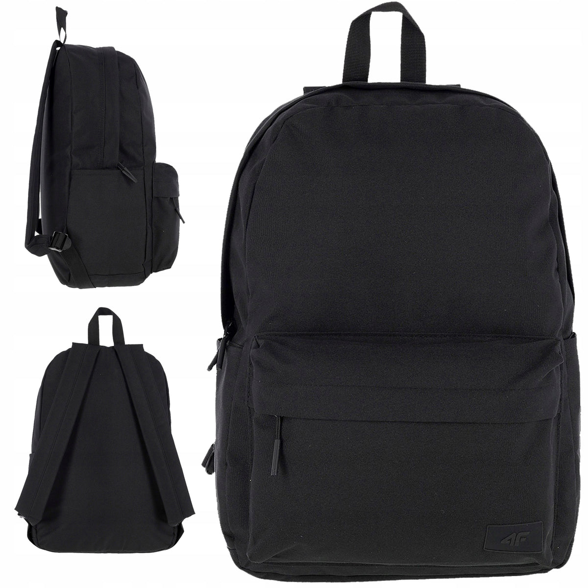 4F CITY SCHOOL SPORTS BACKPACK HOLDS A4 HAND LUGGAGE BLACK 18L