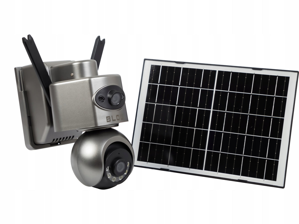 4G LTE CAMERA FOR SIM SOLAR 8MP 2 PTZ LENSES SMART WIRELESS IP66 Packaging status original