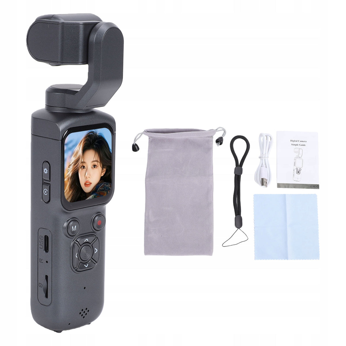 4K 64MP WiFi Portable Video Camera Handheld Vlogging Camera Digital Regj
