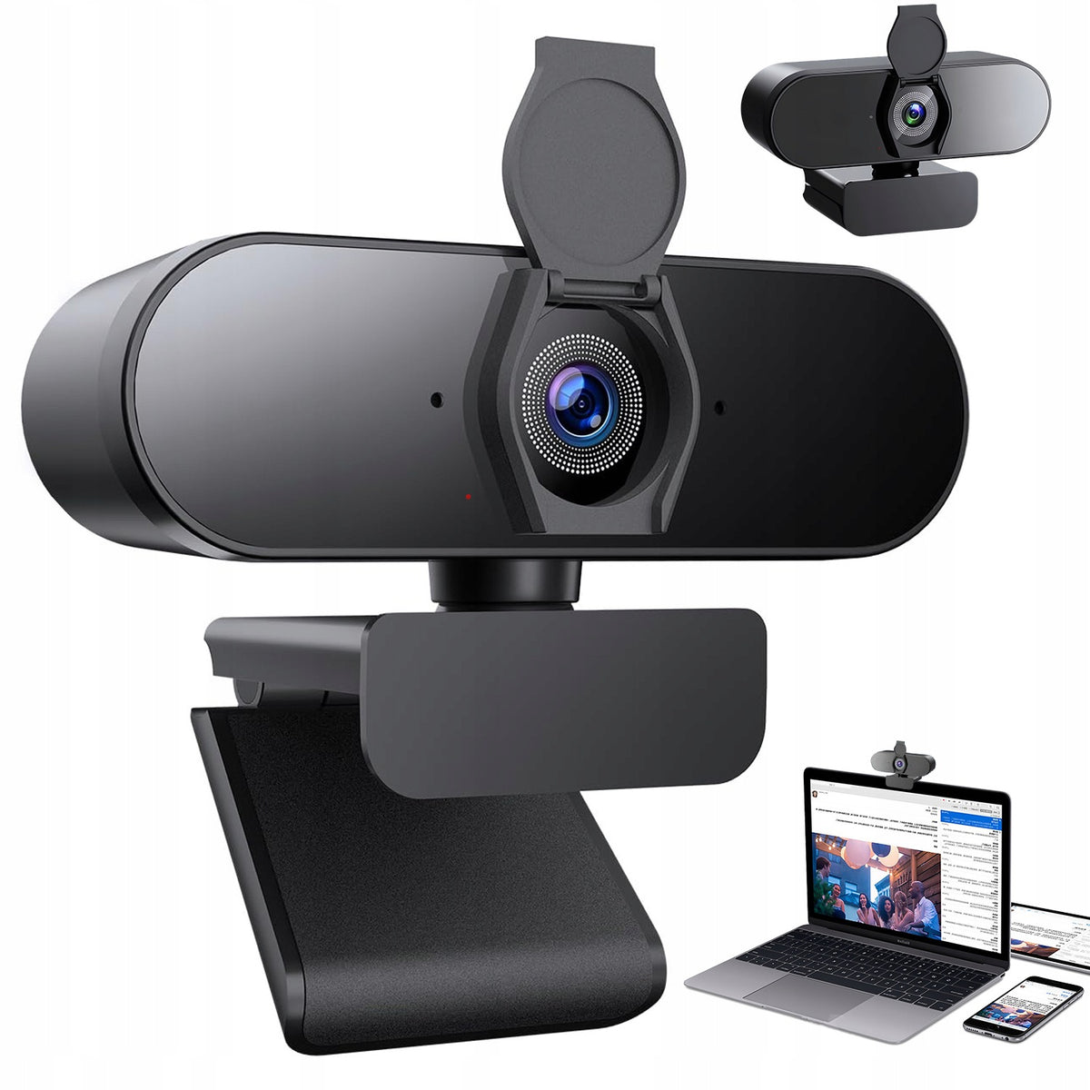 4K UHD 30FPS WEBCAM WITH WIDE DEGREE ANGLE AND AUTOFOCUS TO PC