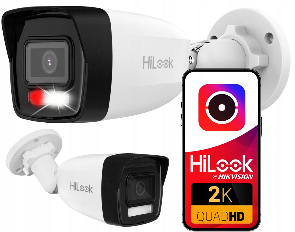 4MPx 2K+ HiLook by Hikvision Smart Hybrid Light PoE Microphone