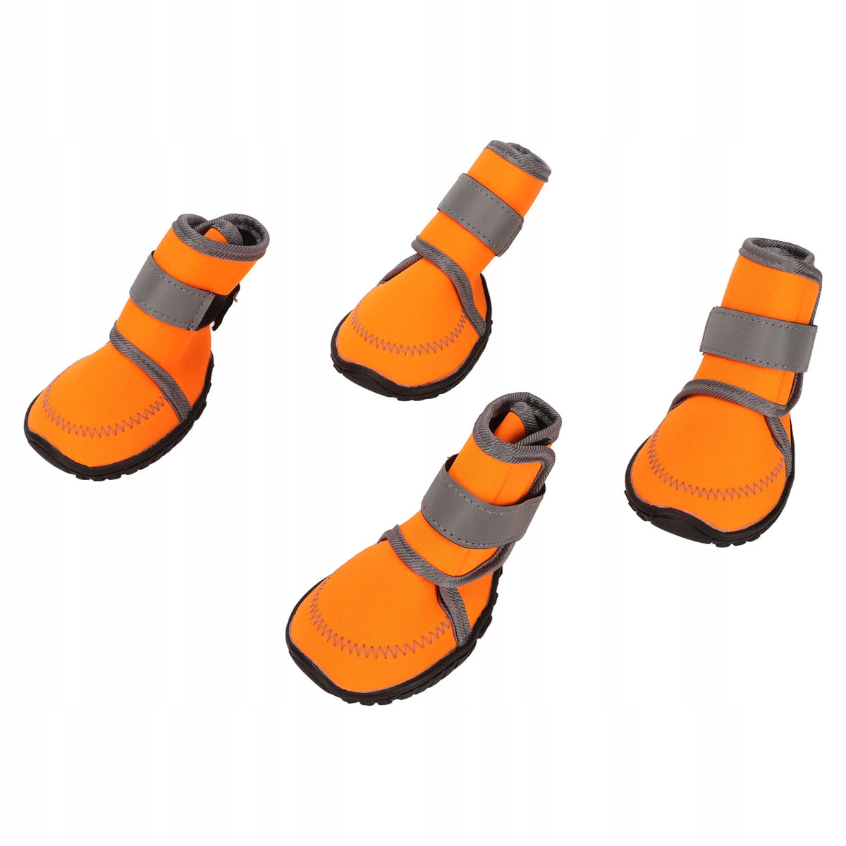 4PCS Dog Boots Soft Rubber Waterproof Pen Paw Protector with TC