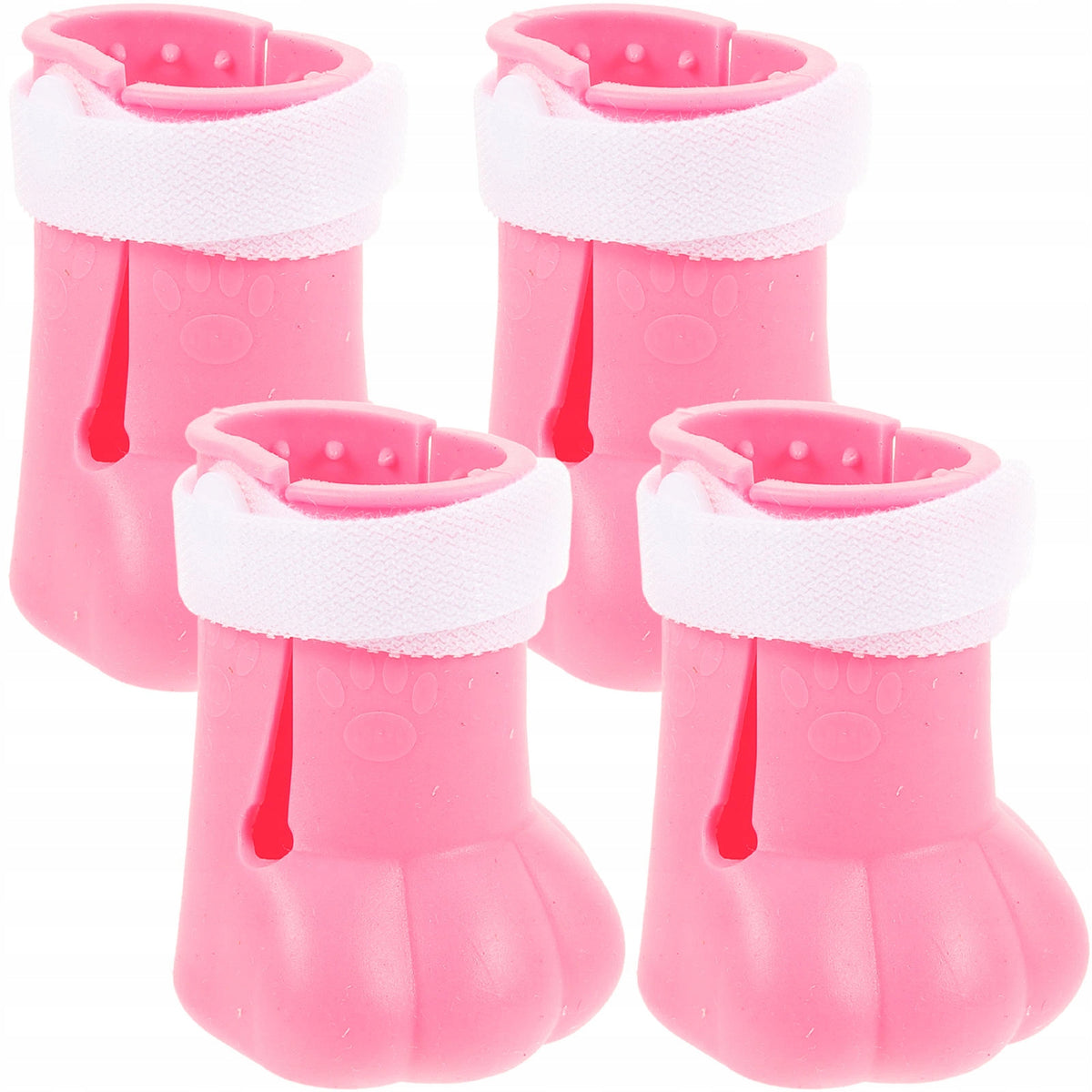 4SZT BUTY KĄPIELOWE Z SILIKONOWĄ OSŁONĄ NA ŁAPY KOTA