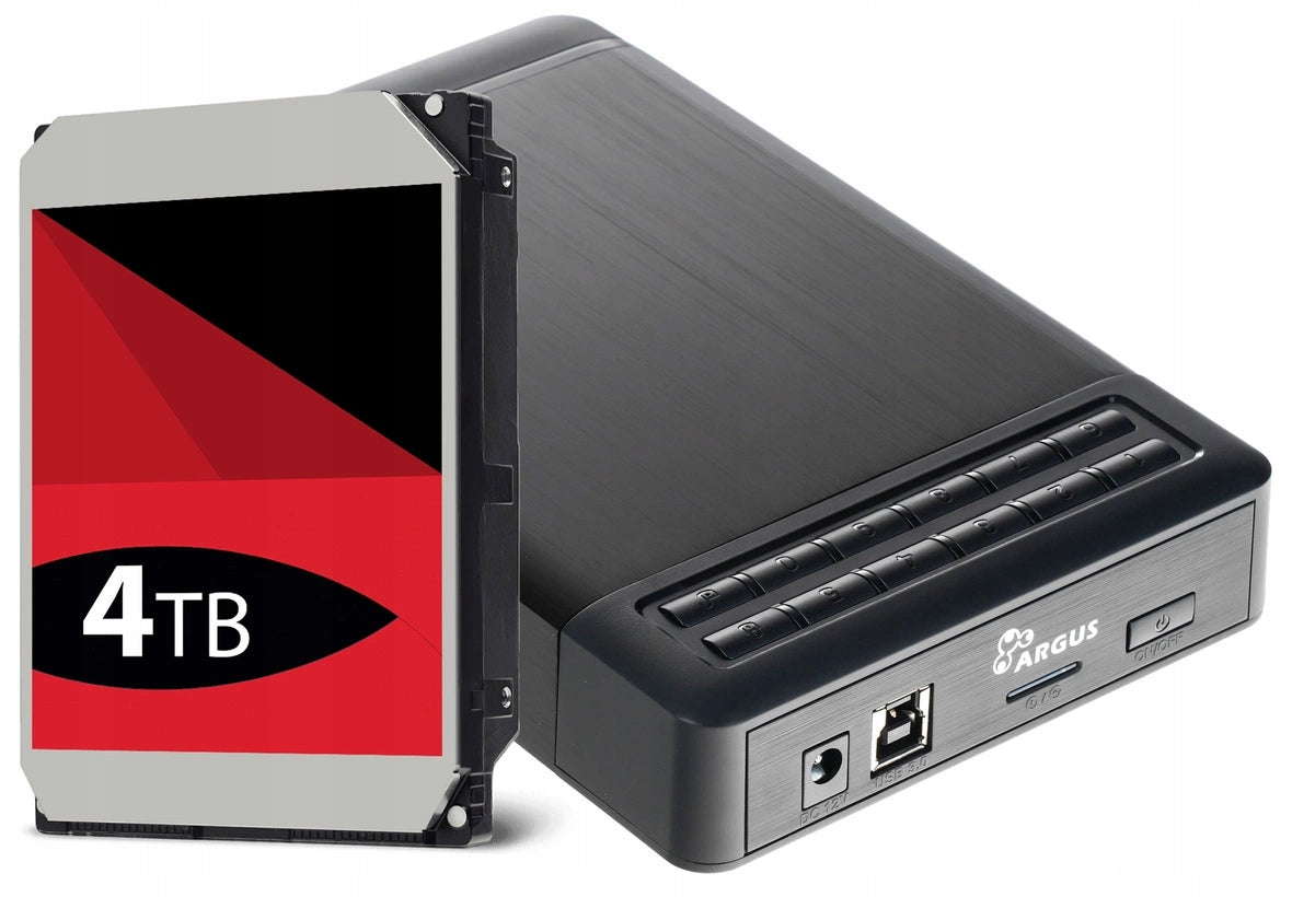4TB Argus GD-35LK01 USB 3.0 256-bit AES Encrypted Portable Drive Password