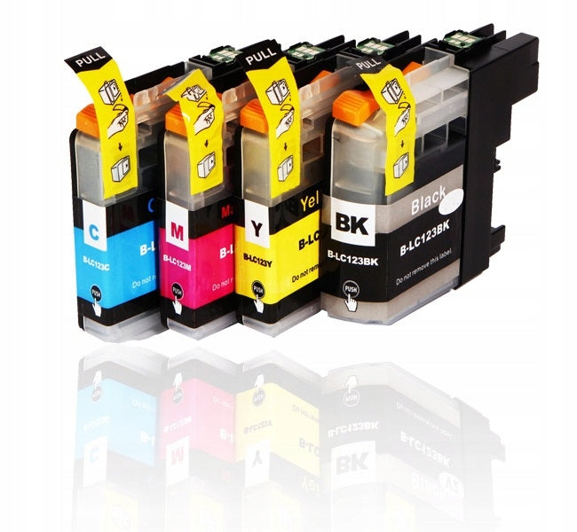 4X Ink for Brother LC123 DCP-J132W DCP-J552DW