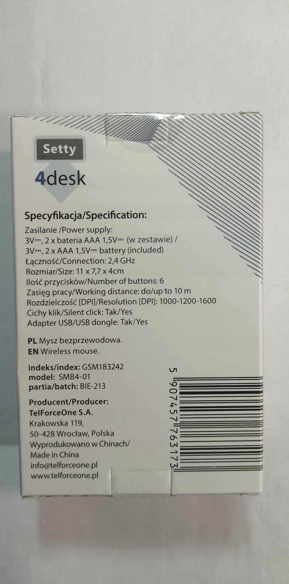 4desk Setty wireless mouse quiet ergonomic Packaging status original