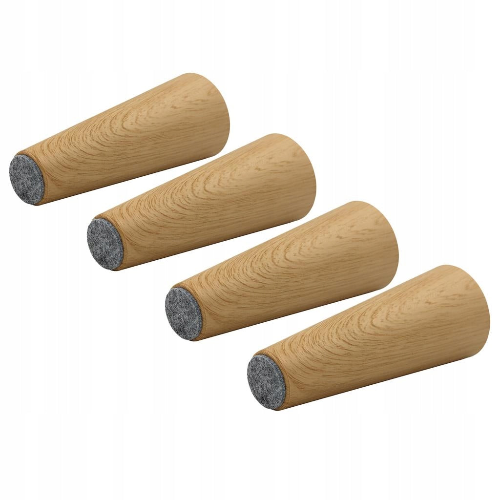 4x 150mm Furniture Legs Round Replacement Sofa