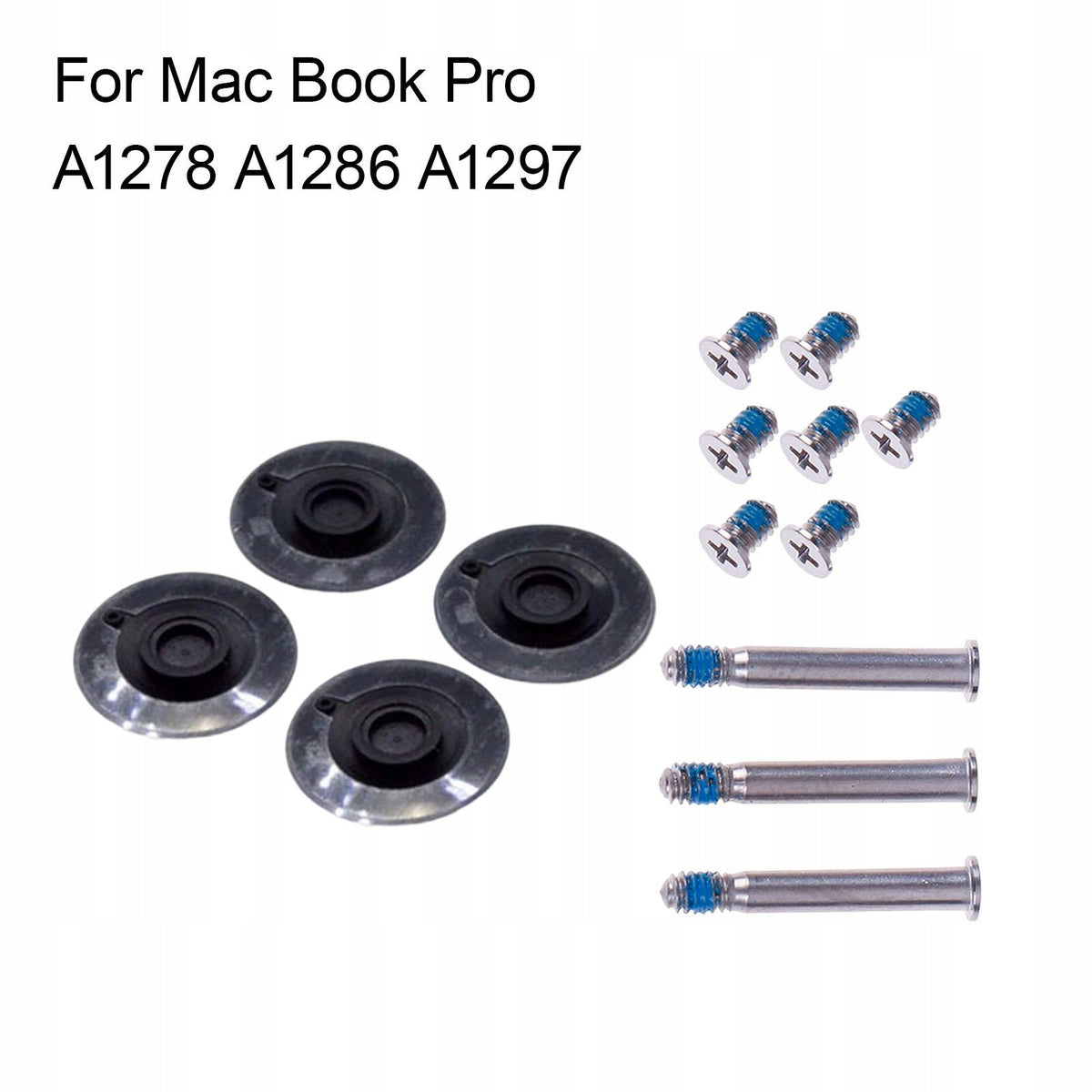 4x Bottom Case Rubber Feet with Screws Set/ Non Slip for MacBook Pro 17"