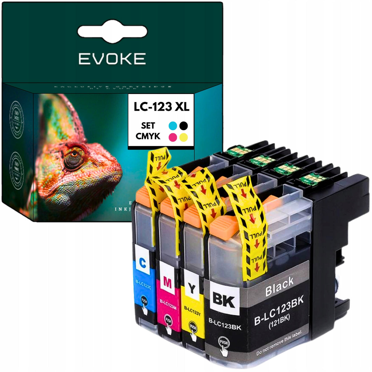 4x Brother LC-123 XL Printer Ink | Black + Color Set | LC123