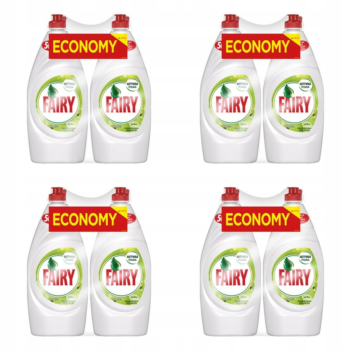 4x Fairy apple dishwashing liquid 2x900ml