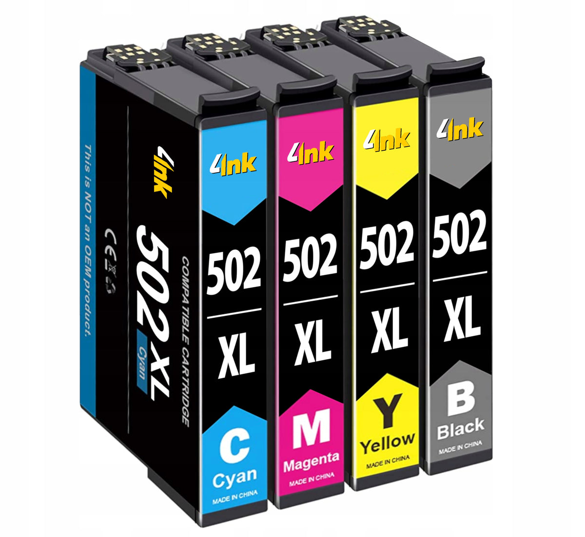 4x INK 502 XL FOR EPSON EXPRESSION XP-5100 XP-5150 XP-5155 PRINTER
