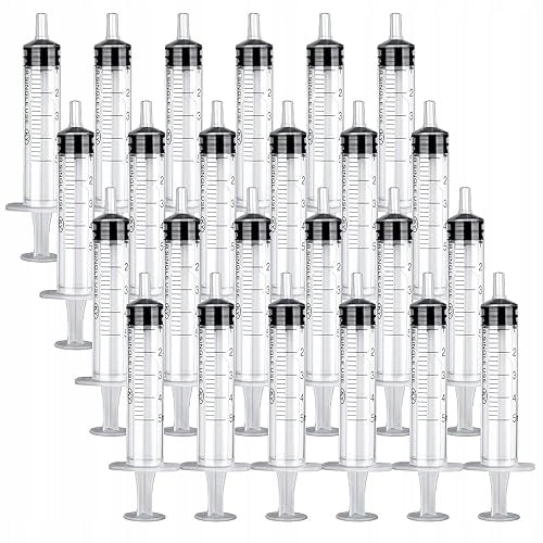 5 ML 24 PCS PLASTIC SYRINGES WITHOUT NEEDLE FOR HOME