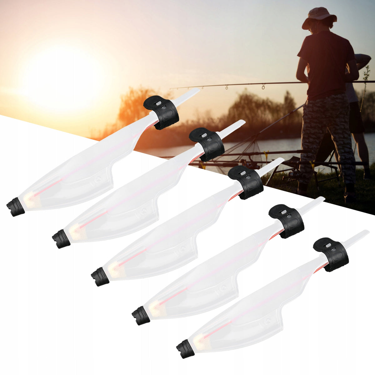 5 PCS TELESCOPIC PLASTIC ROD TIP TOP COVER Brand no brand