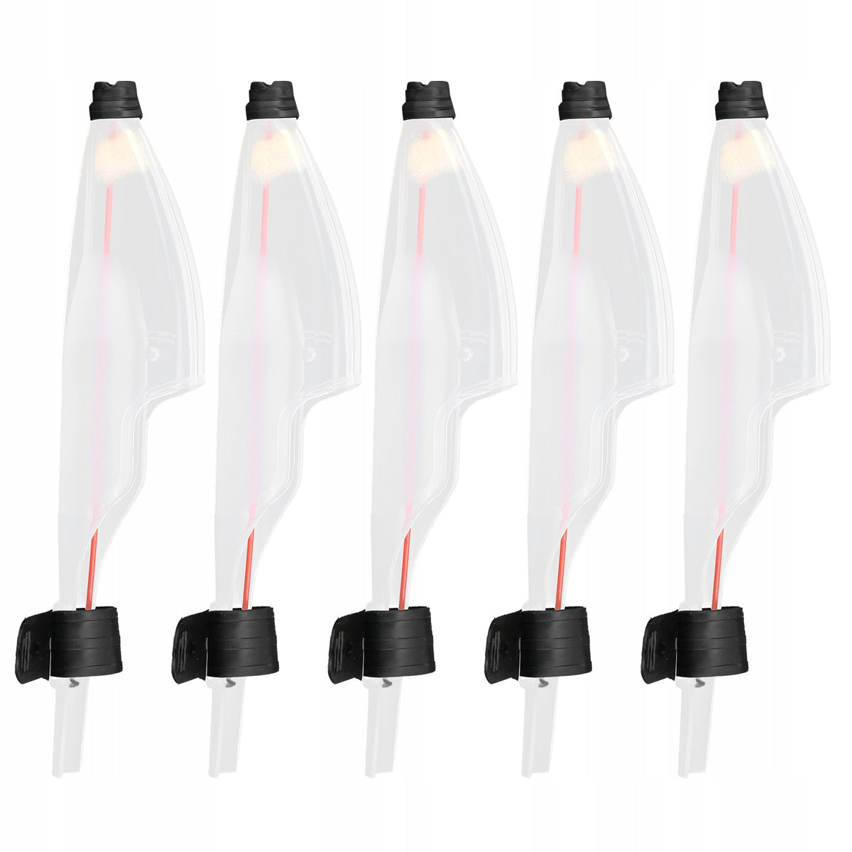 5 PCS TELESCOPIC PLASTIC ROD TIP TOP COVER