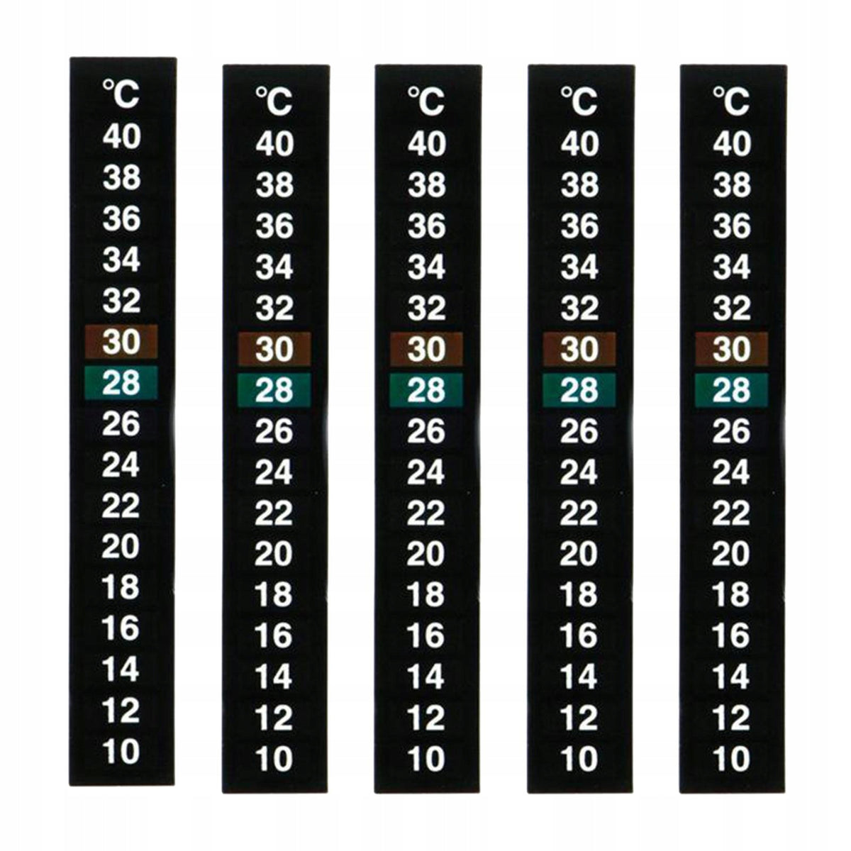 5 Pcs Traditional Adhesitable Aquarium Thermometer