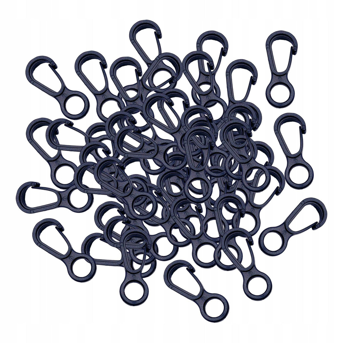 50 Pieces Elastic Rope End Hanging Hooks Strong Accessories 8 Shape Small