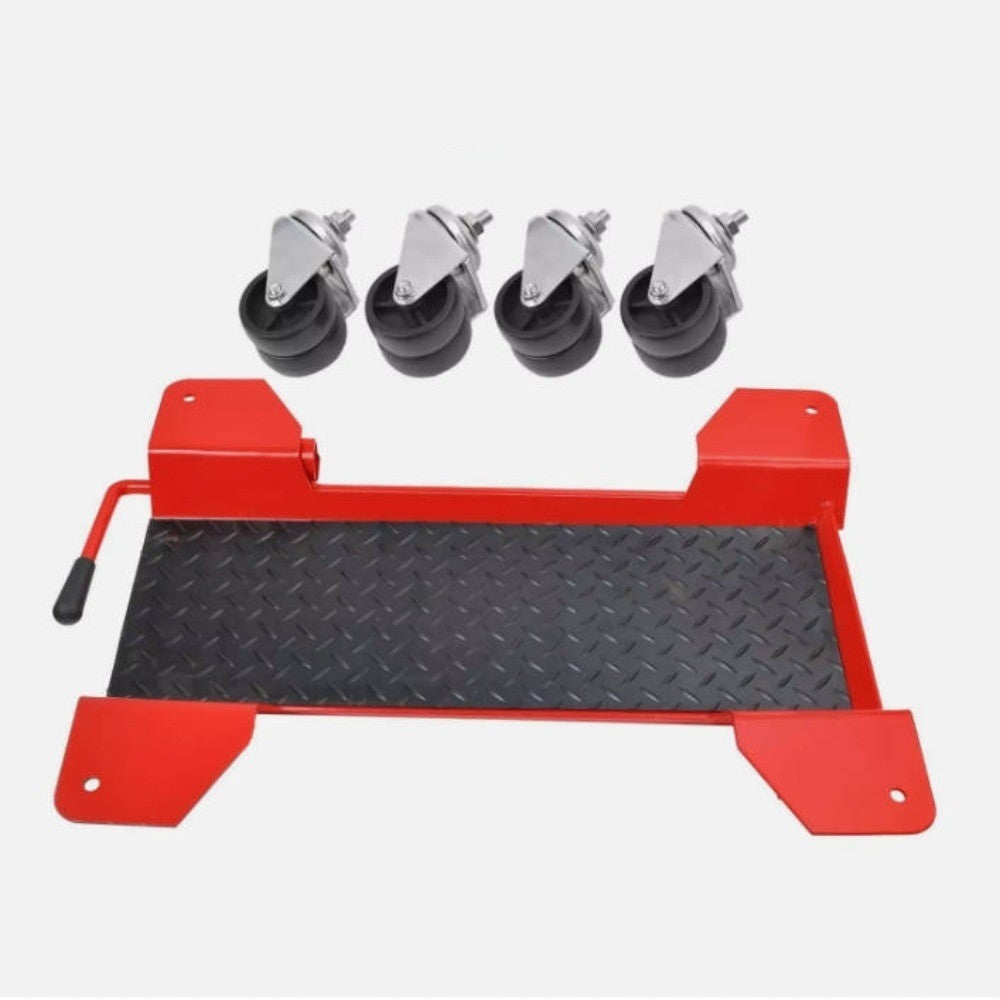 50kg Motorcycle Manoeuvring Platform 360° Rotation Trolley Lift Stand Packaging status original