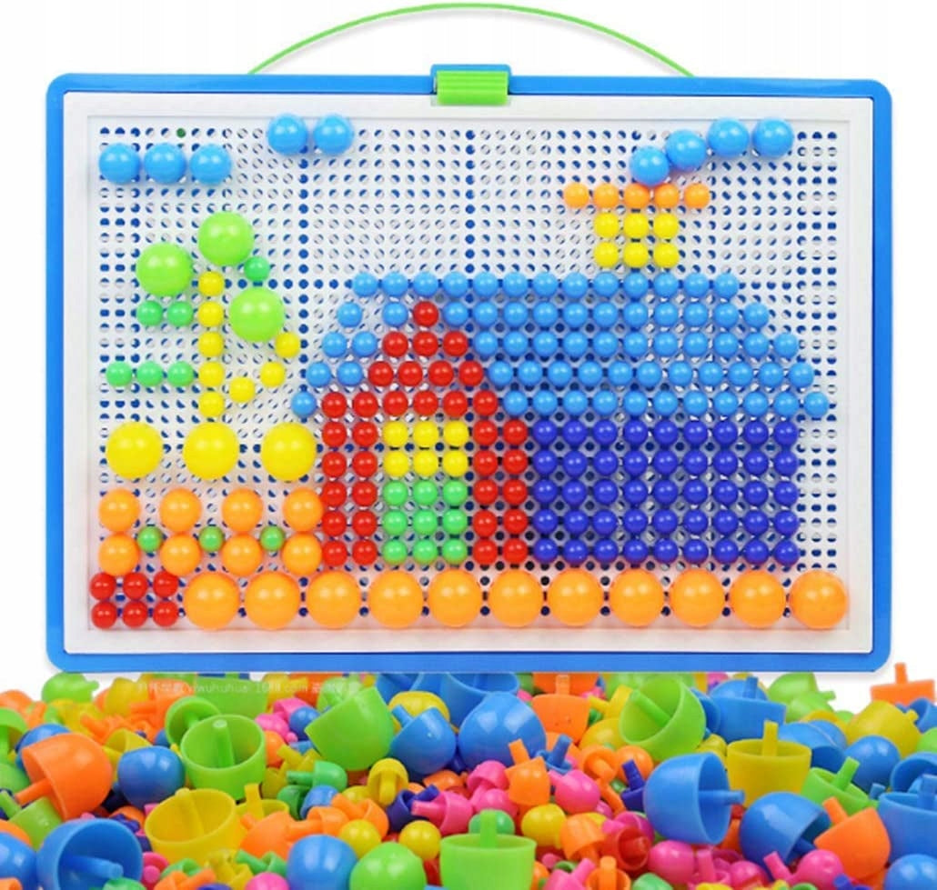 592 Piece Mosaic Creative Puzzle Magic Blocks B Color white