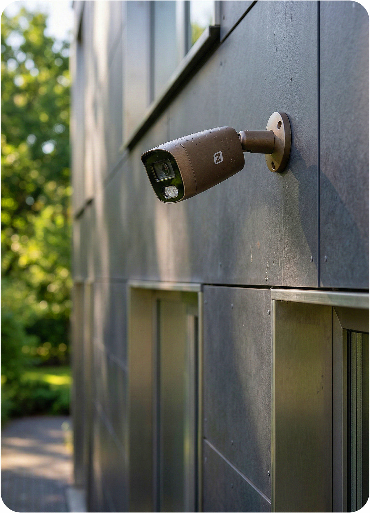 5MPx Outdoor PoE IP Camera | Dual Light | Audio | Detection | IP67| Grey Packaging status original