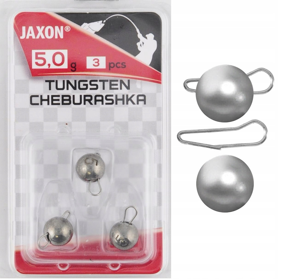 5g TUNGSTEN CHEBURASHKA WEIGHT JAXON 3PCS