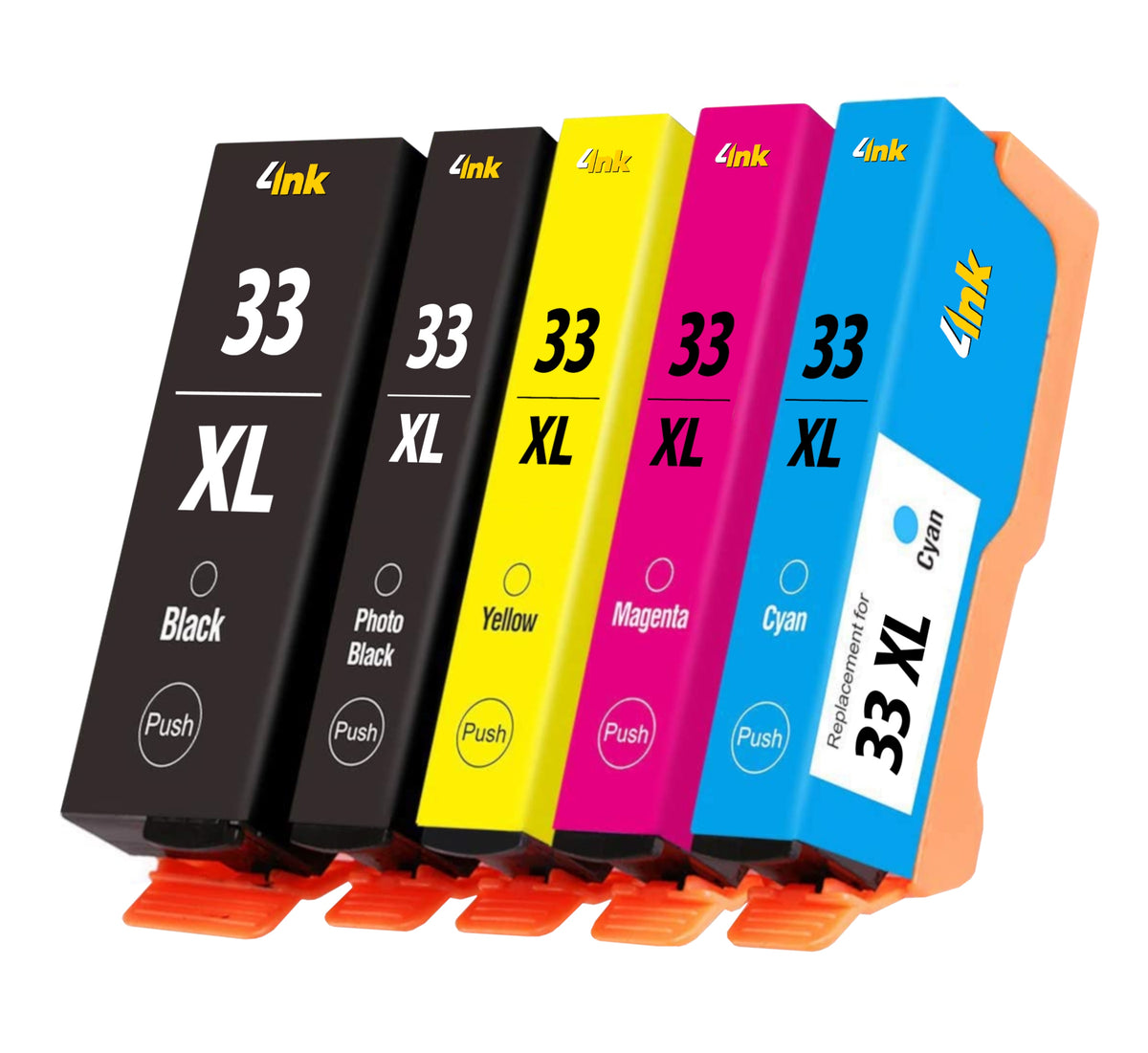 5x INK 33 XL FOR EPSON XP-530 XP-630 XP-635 XP-640 PRINTER