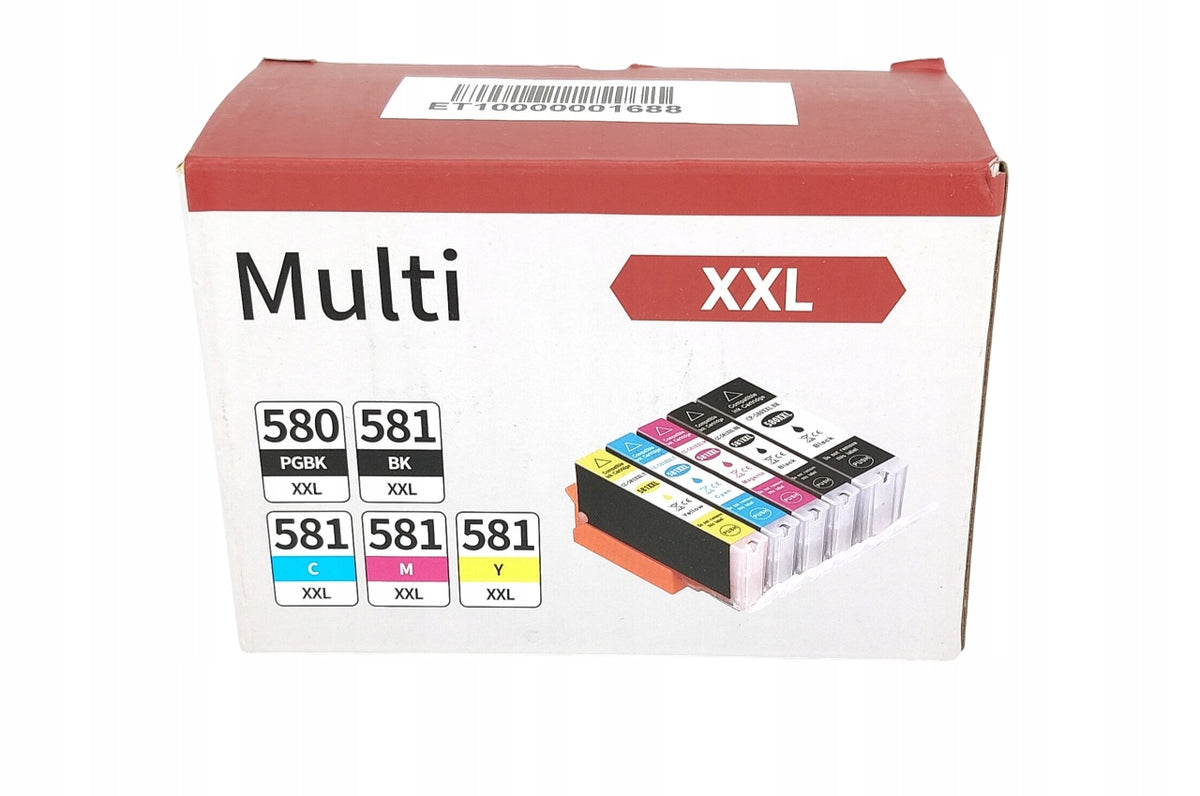 5x Ink for Canon XXL 580 581 Printer Replacements