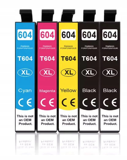 5x Printer ink EPSON 604XL MULTIPACK XP-2200 XP-2205 XP-3200 XP-3205