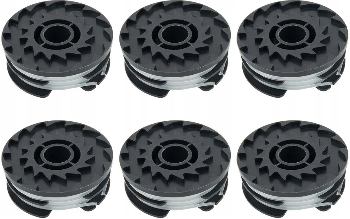 6 PCS PARKSIDE SPOOL FOR TRIMMER LINE PRT 550 PRTA 20-LI 1,6 MM SET Packaging status original