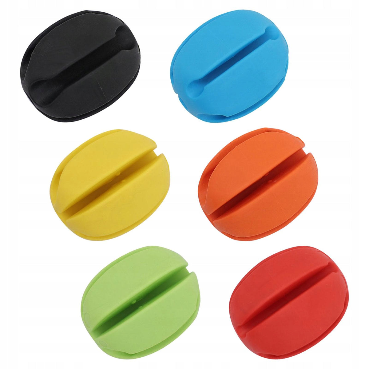 6 Pcs Fishing Rod with Attached Ball Rubber Rod Clips Protector Brand no brand