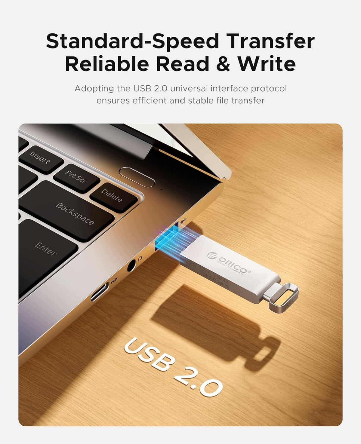64GB USB MEMORY LIGHTWEIGHT PORTABLE FAST TRANSFER Color transparent
