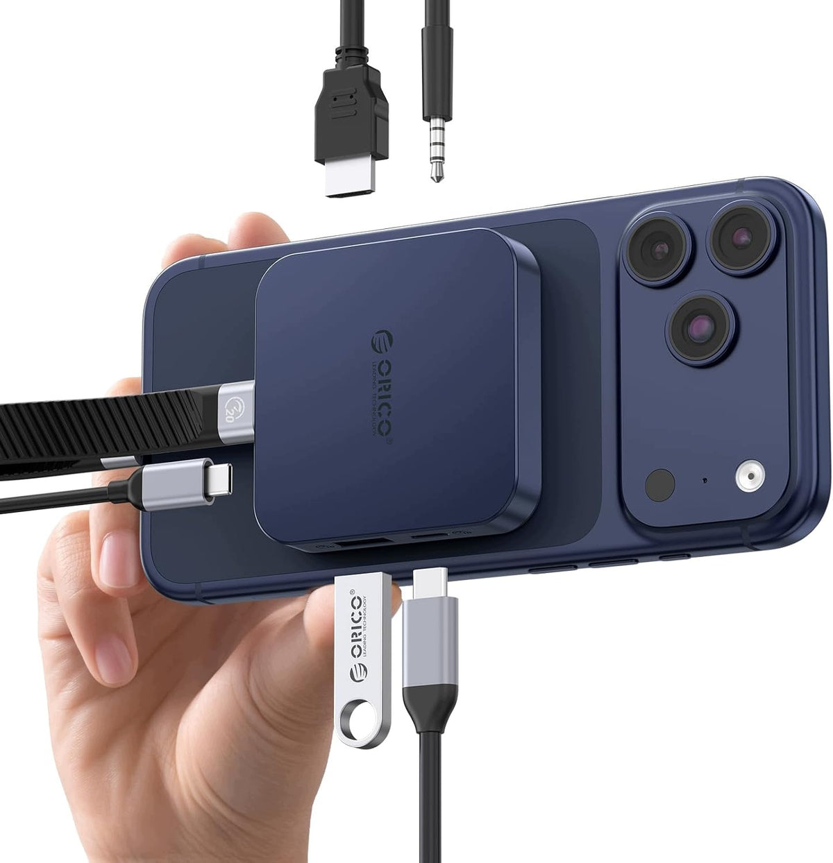 6IN1 M.2 SSD 4K HDMI 100W PD MAGNETIC USB-C DOCKING STATION