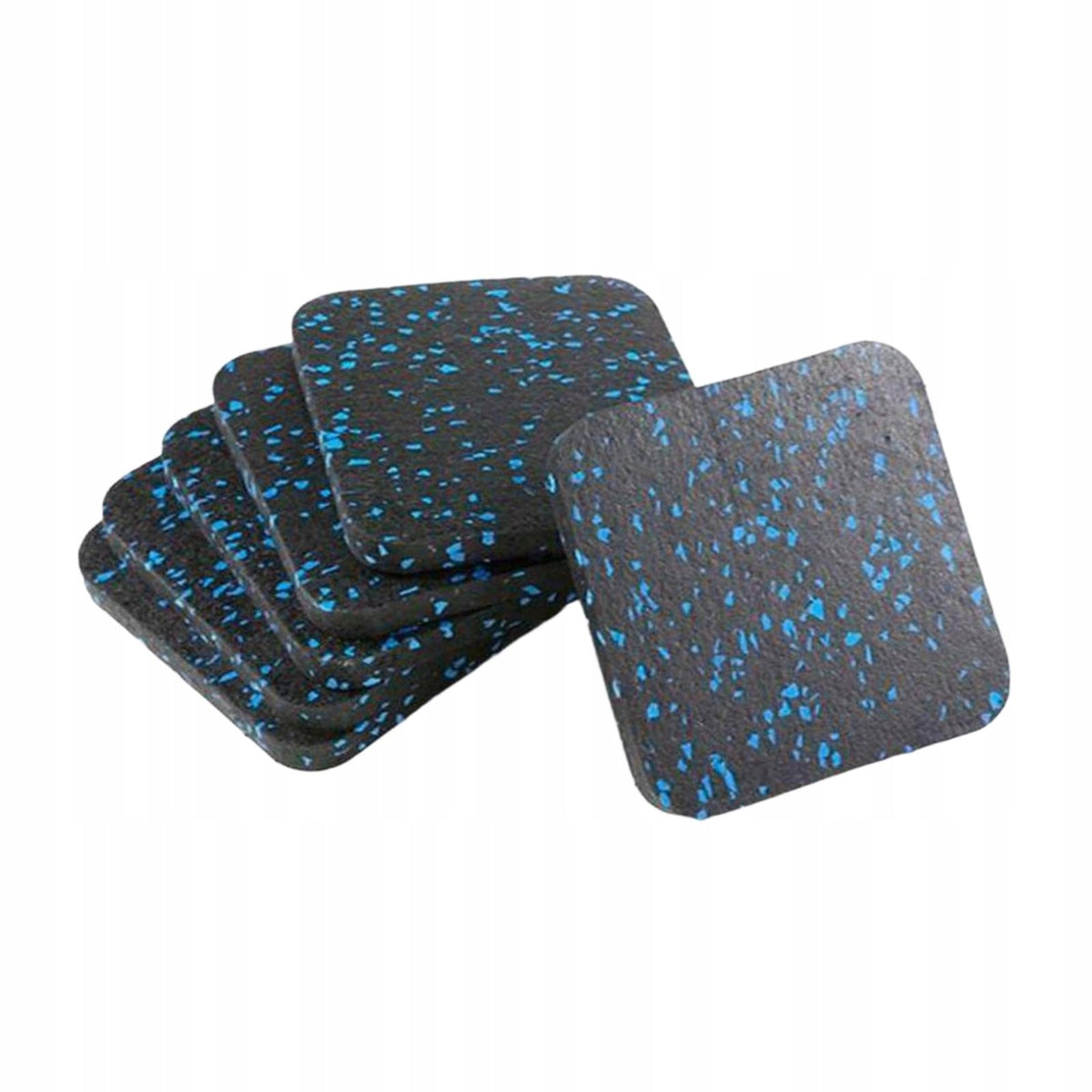 6Pcs Treadmill Mat Thickened for Weight Benches Dumbbell Racks blue Packaging status original