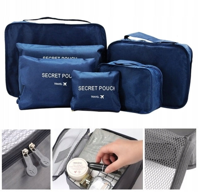 6X TRAVEL ORGANIZER FOR AIRPLANE LAUNDRY UNDERWEAR FOR SUITCASE