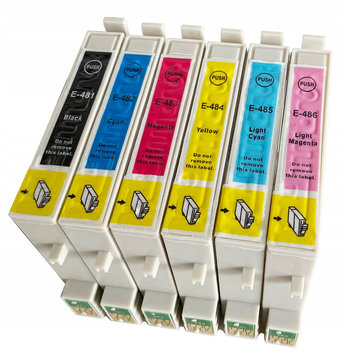 6x INK cartridge for EPSON T0481-0486 STYLUS R200 R300 RX500