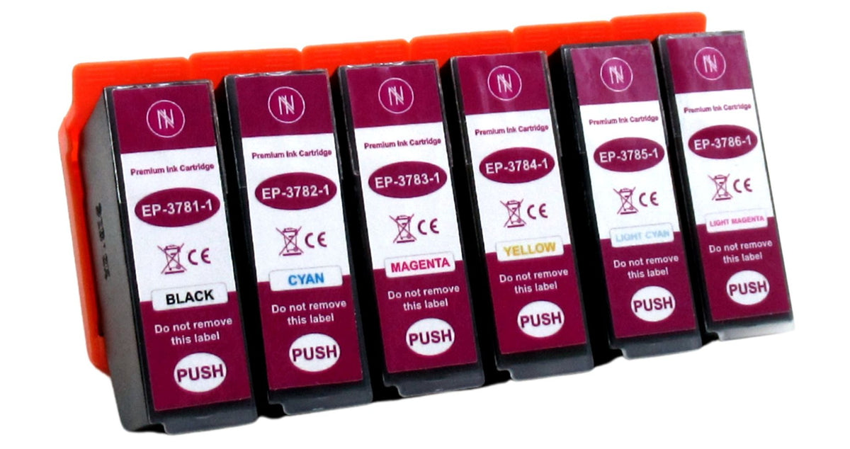 6x ink cartridge for Epson T378XL Expression Photo XP-8000 XP-8500 XP-8600 XP-8700 Packaging status original