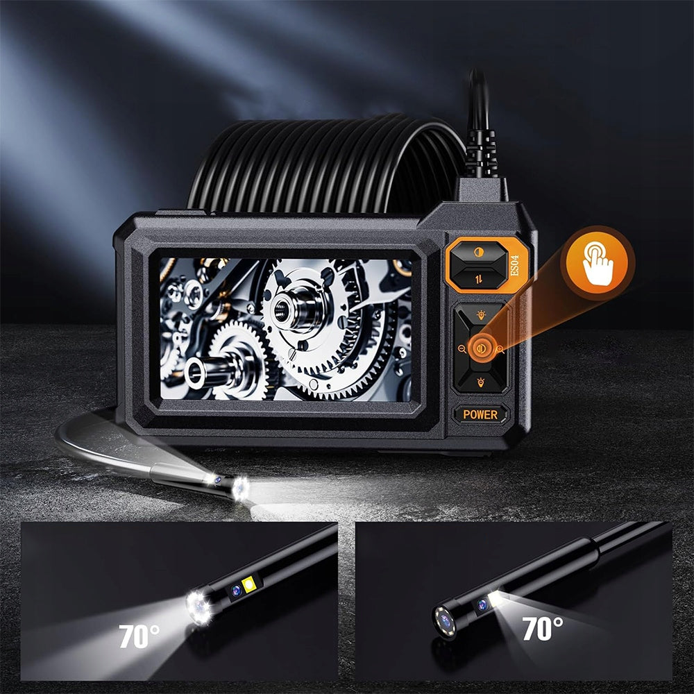 72° WIDE ANGLE INSPECTION ENDOSCOPIC CAMERA LCD SCREEN 4.3 IP67 Manufacturer code G30-M