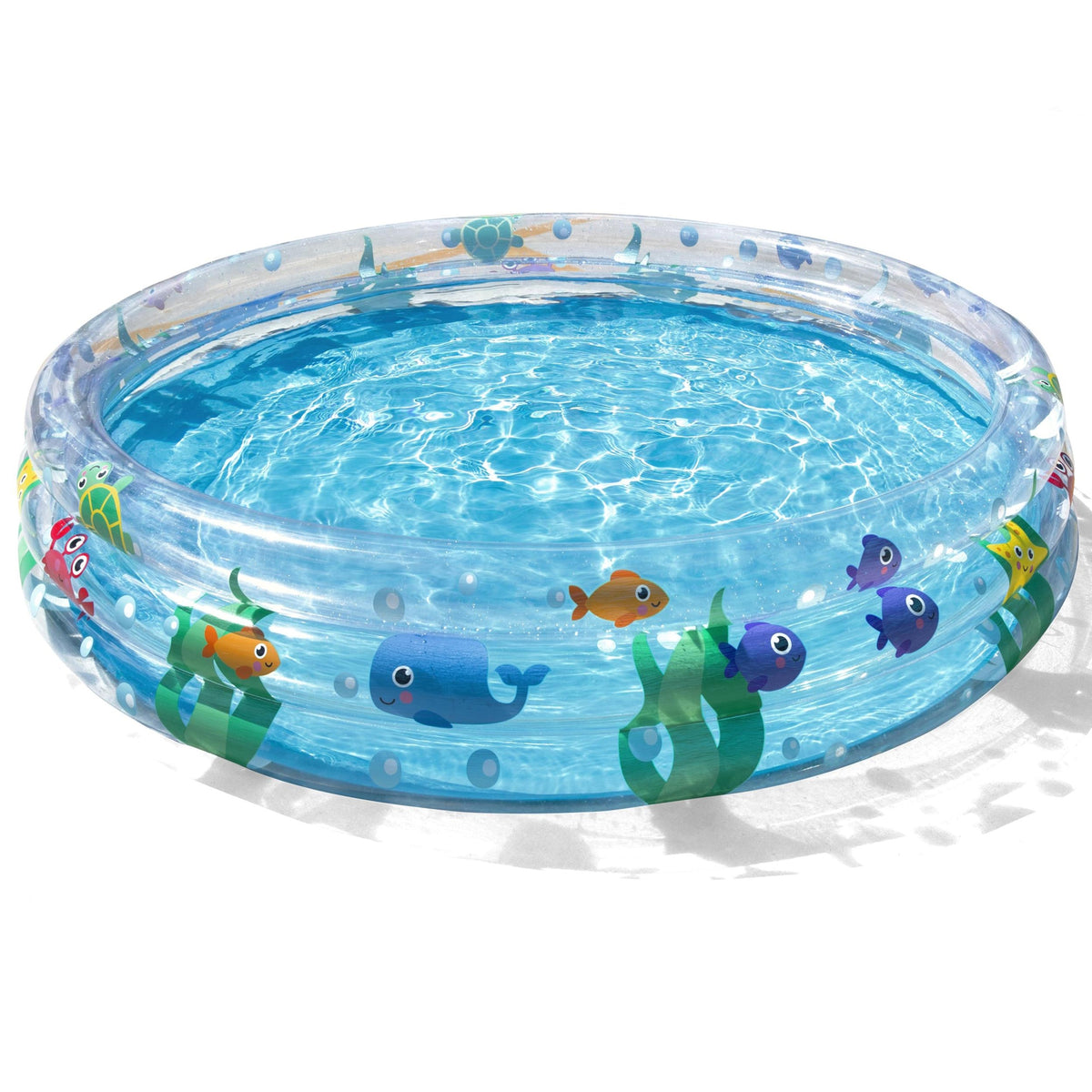 73114 BESTWAY DEEP INFLATABLE SWIMMING POOL 3-WHEEL