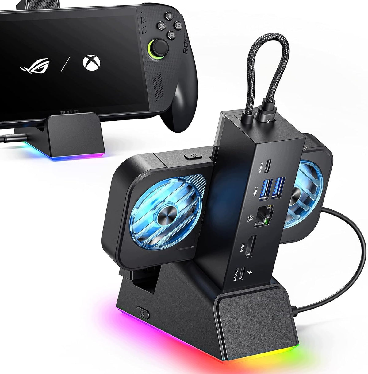 7IN1 DOCKING STATION FOR STEAM DECK ROG ALLY LEGION GO 4K 120HZ