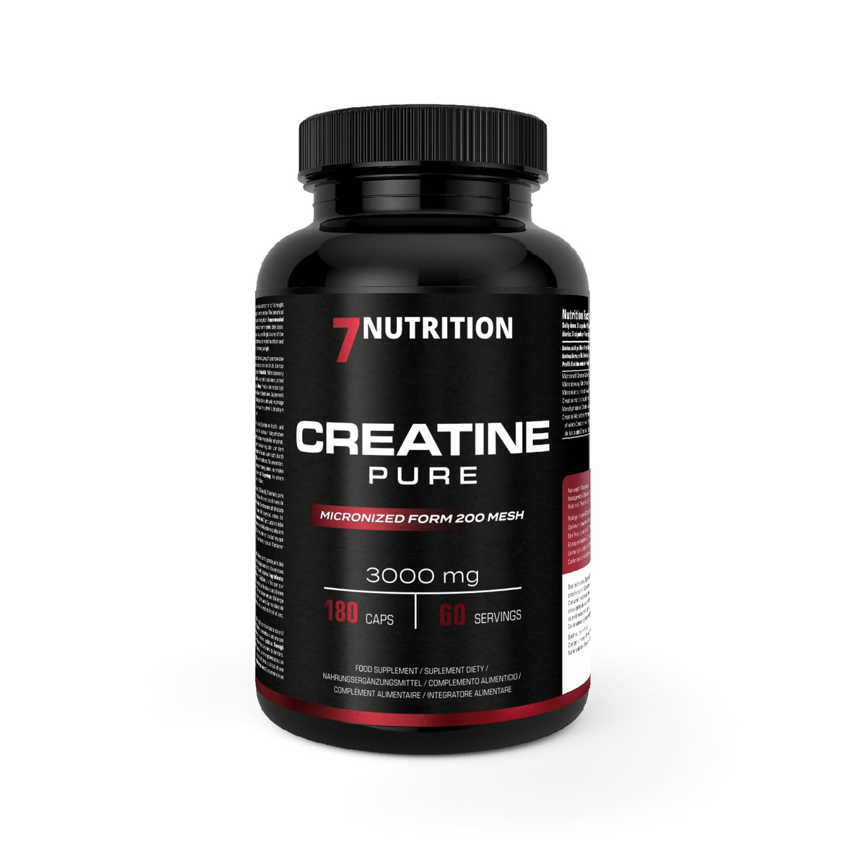 7Nutrition Creatine Pure 180 Kaps Creatine Monohydrate Best Tested