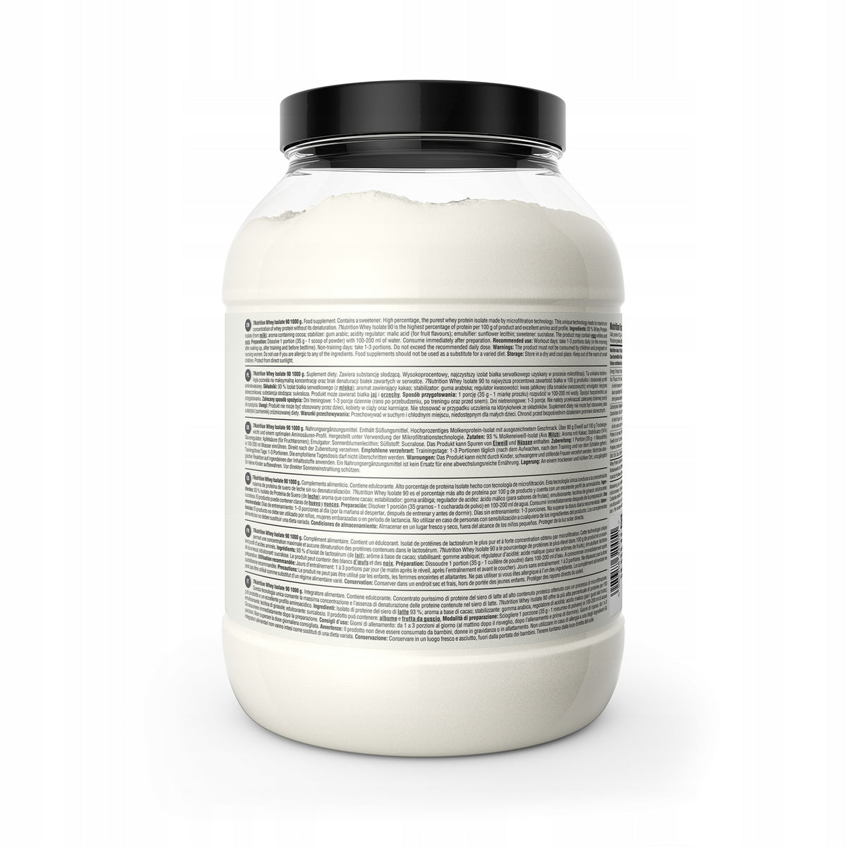 7Nutrition Whey Isolate WPI 90 1000g ISOLATE Protein Conditioner Isolate Pure Packaging status original