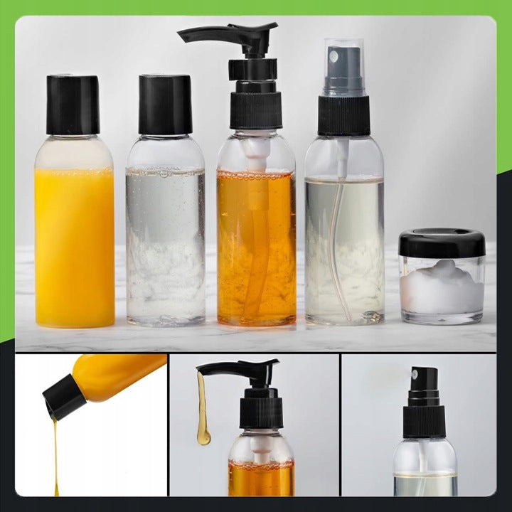 7in1 TRAVEL BOTTLES CONTAINERS FOR AIRPLANE COSMETICS TRAVEL COSMETIC BAG Manufacturer code ZESTAW ORGANIZERÓW KOSMETYKI PODRÓŻNE MENSEN