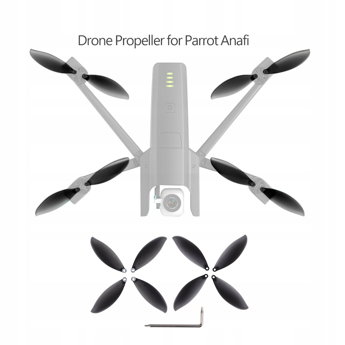 8 PCS SHOVEL PEN PROPELLERS FOR DRONE RC QUADCOPTER ACCESSORIES Packaging status original