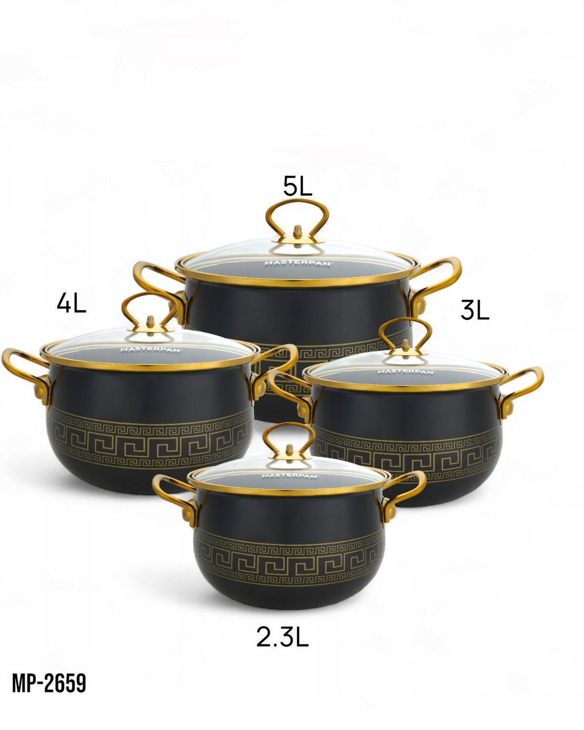 8-Piece Enamel Cookware Set - Induction & Gas Compatible - High Quality