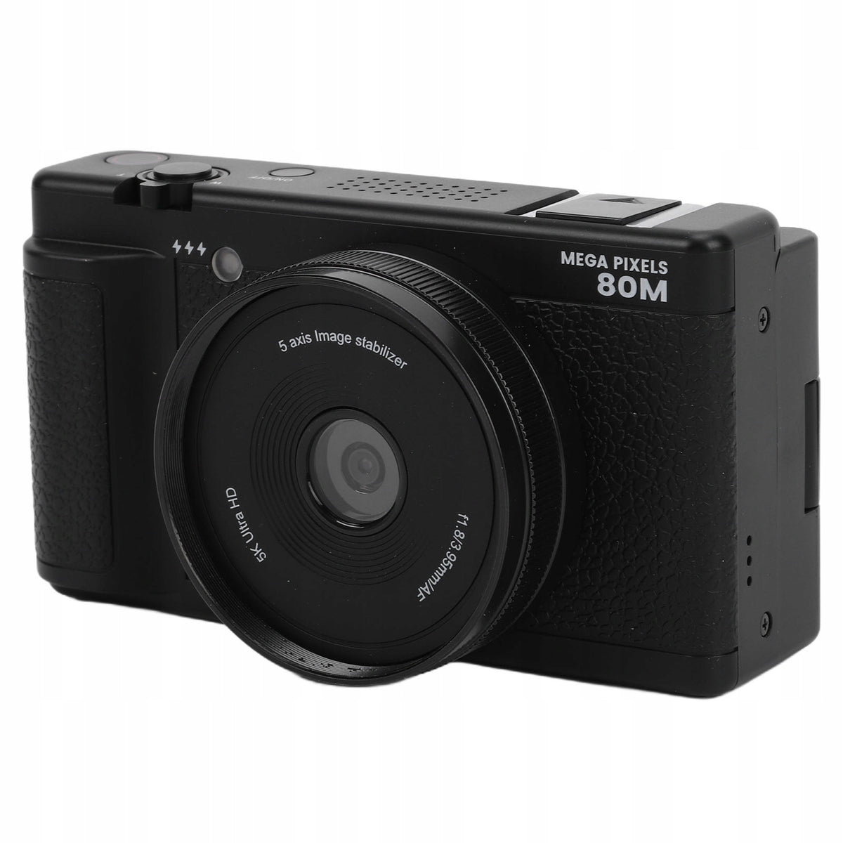 80 MP 5K Digital Camera with 270 Degree Tilting Screen 2,8 Inch K1
