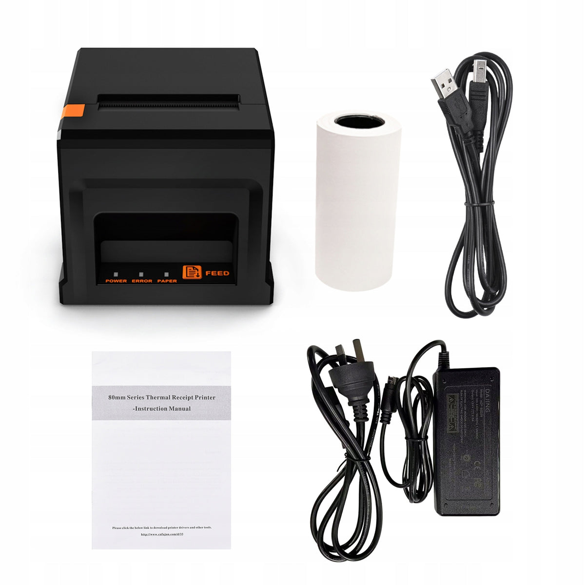 80mm USB+Printer for LAN reception POS printer with automatic PY Printing technology other