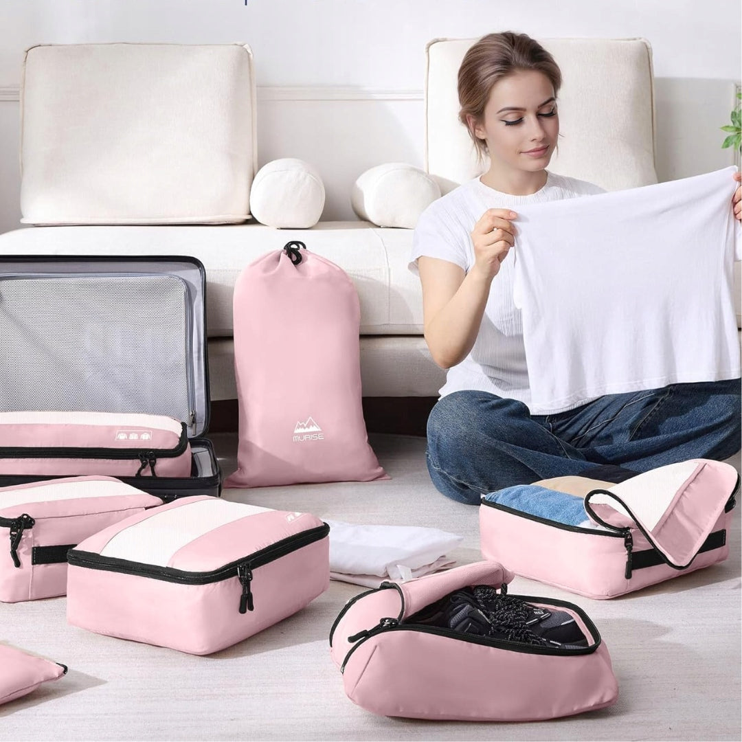 8PCS TRAVEL ORGANIZERS FOR SUITCASE TRAVEL BAGS PACKING ORGANIZER Manufacturer code 12UYY12Q