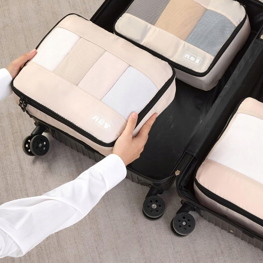 8PCS TRAVEL ORGANIZERS FOR SUITCASE TRAVEL BAGS PACKING ORGANIZER Packaging status original