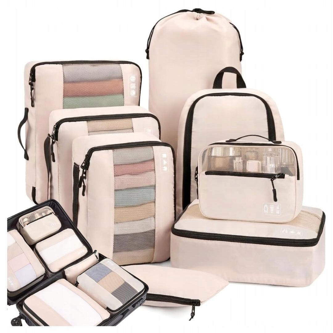 8PCS TRAVEL ORGANIZERS FOR SUITCASE TRAVEL BAGS PACKING ORGANIZER
