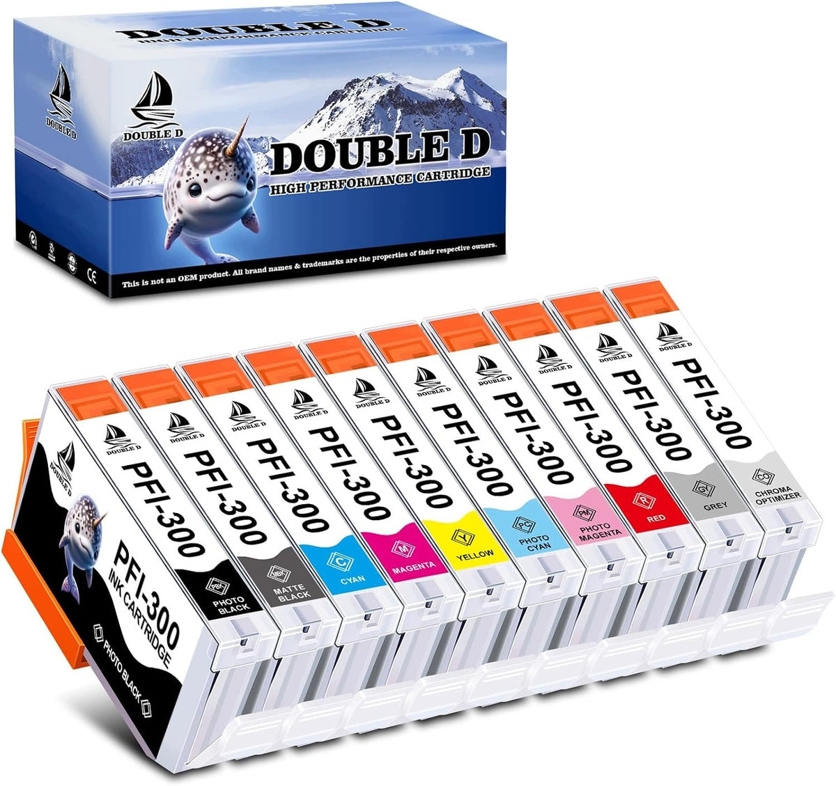 8pcs Ink Cartridges Replacement Canon PFI-300 imagePROGRAF PRO-300