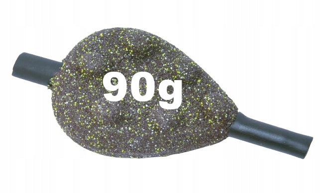 90g PEAR WEIGHT WITH SPIKES WITH THROUGH CARP